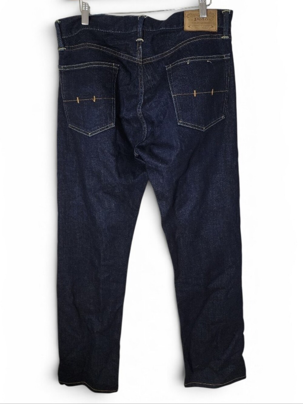 Polo Ralph Lauren Authentic Dungarees Men's Dark Wash Straight Jeans 34x33 - Picture 5 of 11